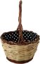 Dolce & Gabbana Beige Houten Geweven Rieten Mand Tote Tas Beige Dames - Thumbnail 2