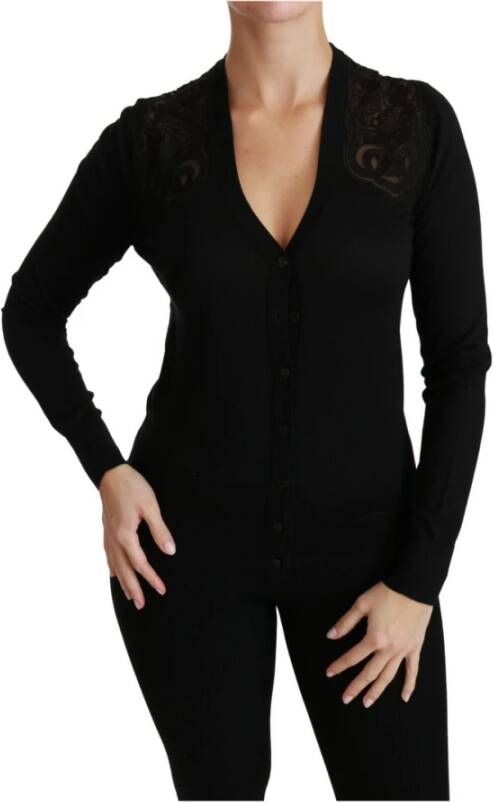 Dolce & Gabbana V-neck Knitwear Zwart Dames