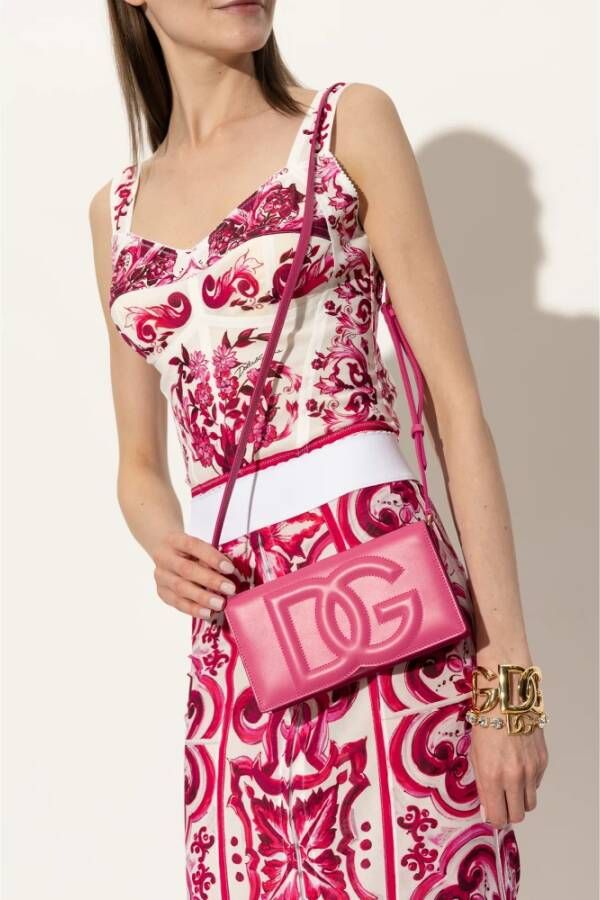 Dolce & Gabbana Vastgemaakte portemonnee Roze Dames