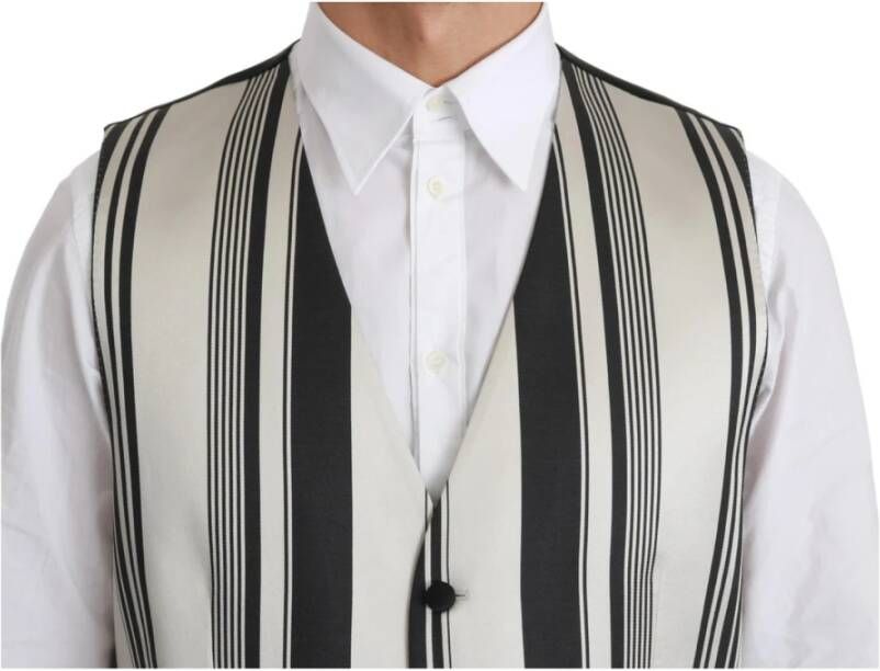Dolce & Gabbana Vest met logo details Black Heren