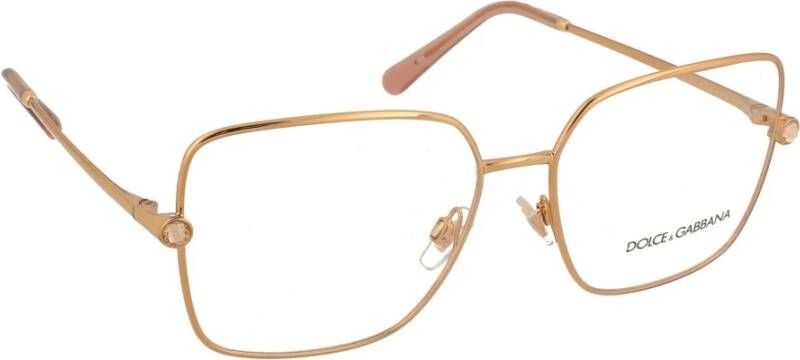 Dolce & Gabbana Vierkante Str Bril Yellow Dames