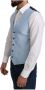 Dolce & Gabbana Viscose Stretch Formal Coat Vest Blauw Heren - Thumbnail 2