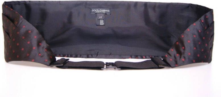 Dolce & Gabbana Waist Tuxedo Smoking Belt Cummerbund Zwart Heren