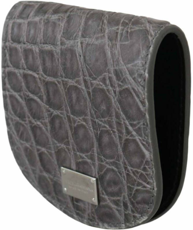 Dolce & Gabbana Portemonnee kaarthouder Grijs Heren