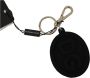 Dolce & Gabbana Metalen Sleutelhanger met Zwart Rubberen DG Logo Black - Thumbnail 2