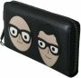 Dolce & Gabbana Prachtige Zwarte Leren Rits Continental Heren Portemonnee Black Dames - Thumbnail 2