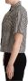 Dolce & Gabbana Wit Zwart Fantasie Patroon Polo Shirt White Dames - Thumbnail 2