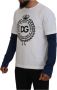 Dolce & Gabbana Wit Blauw DG Crown Pullover Sweater White Heren - Thumbnail 2