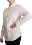 Dolce & Gabbana Witte Katoenen Kraag Overhemd Top White Dames - Thumbnail 2