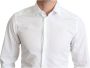 Dolce & Gabbana White Cotton Long Sleeves Men Formal Shirt Wit Heren - Thumbnail 2