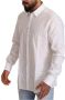 Dolce & Gabbana Pre-owned White Cotton Slim Fit Men Martini Shirt Wit Heren - Thumbnail 2