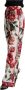 Dolce & Gabbana White Floral Print Mid Waist Wide Leg Pants Meerkleurig Dames - Thumbnail 2