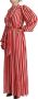 Dolce & Gabbana Gestreepte Zijden A-Lijn Maxi Jurk Multicolor Dames - Thumbnail 2