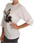 D&G Overhemd D&G Dolce Gabbana Zijden BlouseRonde Hals Drie Kwart Mouwen - Thumbnail 2
