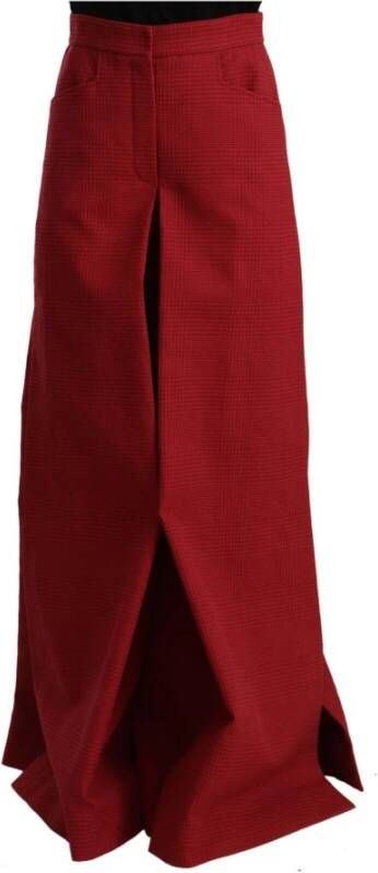 Dolce & Gabbana Wide Trousers Rood Dames