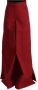 Dolce & Gabbana Luxe Rode Broek met Hoge Taille en Wijde Pijpen Red Dames - Thumbnail 2