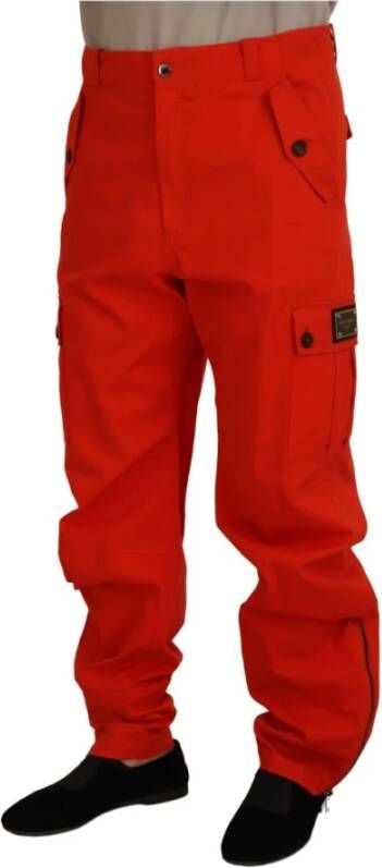 Dolce & Gabbana Wide Trousers Rood Heren