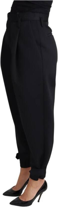 Dolce & Gabbana Wide Trousers Zwart Dames