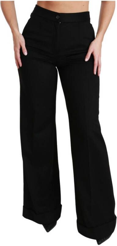 Dolce & Gabbana Wijde broek Zwart Dames