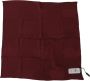 Dolce & Gabbana Bordeauxrode Zijden Kroon Vierkante Wrap Zakdoek Sjaal Brown Heren - Thumbnail 2