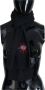 Dolce & Gabbana Zwarte Sacred Heart Wrap Sjaal Black Dames - Thumbnail 2