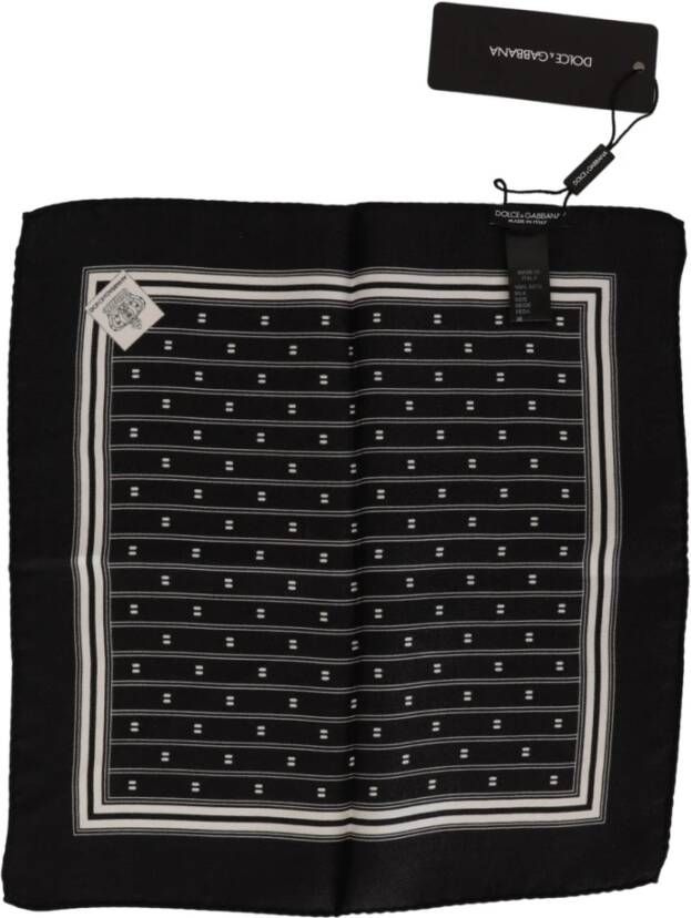 Dolce & Gabbana Winter Scarves Zwart Heren