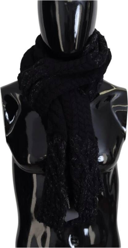 Dolce & Gabbana Winter Scarves Zwart Heren