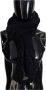 Dolce & Gabbana Elite Zwart Wolblend Sjaal Black Unisex - Thumbnail 2