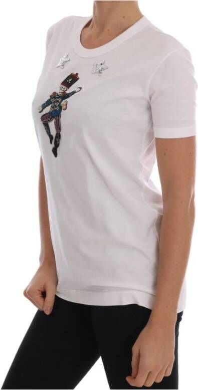 Dolce & Gabbana Wit Katoenen Sprookjes T-Shirt Wit Dames