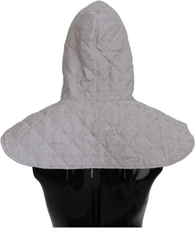 Dolce & Gabbana Witte Nylon Hoofdband Hoed Wit Heren