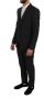 Dolce & Gabbana Grijs Wol Zijde Stretch Slim Fit 3-Delig Pak Gray Heren - Thumbnail 2
