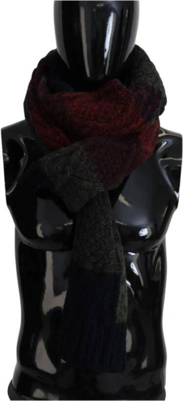 Dolce & Gabbana Wollen Cashmere Sjaal Wrap Gloednieuw Zwart Heren