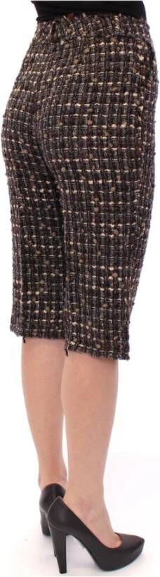 Dolce & Gabbana Wollen Shorts met Voorzakken Brown Dames