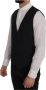 Dolce & Gabbana Zwarte single-breasted vest waistcoat Black Heren - Thumbnail 2