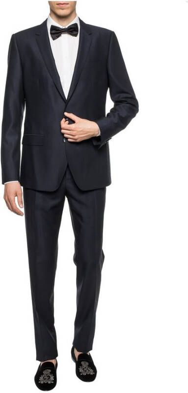 Dolce & Gabbana Wollen pak Blauw Heren