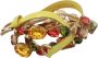 Dolce & Gabbana Luxe Multicolor Kristallen Taille Riem Yellow Dames - Thumbnail 2