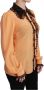 Dolce & Gabbana Luxe Zijden Pailletten Kant Blouse Yellow Dames - Thumbnail 2