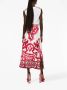 Dolce & Gabbana Zijden mouwloze top met twill patroon inzetstukken Pink Dames - Thumbnail 1