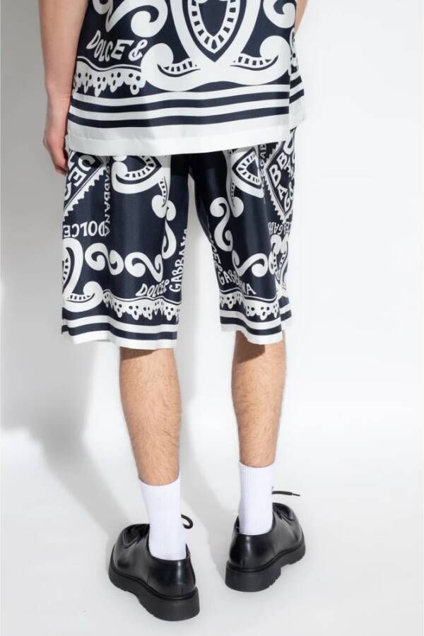Dolce & Gabbana Zijden shorts Multicolor Heren
