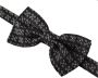 Dolce & Gabbana Zwart Witte Polka Dot Zijden Hals Papillon Stropdas Black Heren - Thumbnail 2