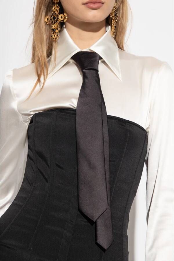 Dolce & Gabbana Zijden stropdas Zwart Dames