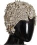 Dolce & Gabbana Zilveren Crystal Rhinestone Cloche Hoed Grijs Dames - Thumbnail 2