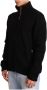 Dolce & Gabbana Black Cashmere Zipper Mens Sweater Zwart Heren - Thumbnail 2