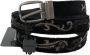 Dolce & Gabbana Elegante zwarte katoen-leren riem voor heren Black Heren - Thumbnail 2