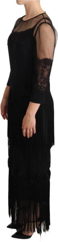 Dolce & Gabbana Dag Maxi -jurk Zwart Dames