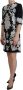 Dolce & Gabbana Stijlvolle Zwarte A-Lijn Mini Jurk met Kant Multicolor Dames - Thumbnail 2