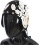 Dolce & Gabbana Zwarte bloemen wollen cloche hoed met metalen details Zwart Dames - Thumbnail 2