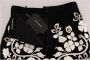 Dolce & Gabbana Zwarte Bloemenkristal Potloodrok Multicolor Dames - Thumbnail 5
