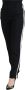 Dolce & Gabbana Black White Stripes Wool Trouser Tapered Pants Zwart Dames - Thumbnail 5
