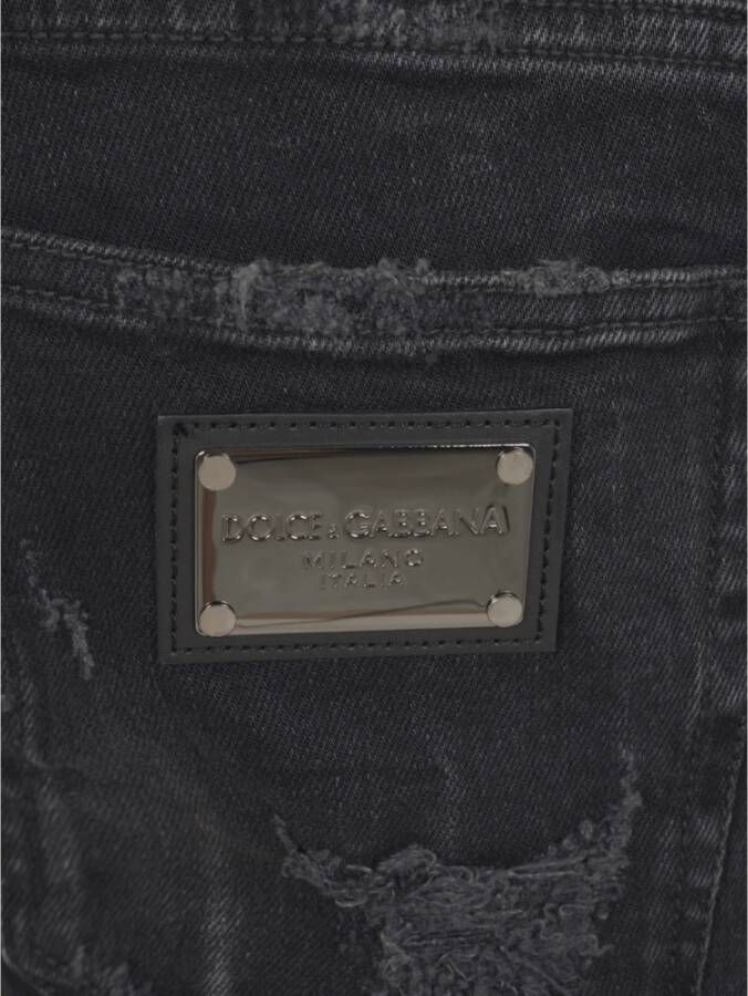 Dolce & Gabbana Zwarte Jeans Pantalone Black Heren